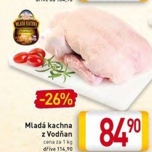 Kachna mladá Vodňanská kachna
