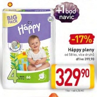 Pleny dětské Háppy Bella