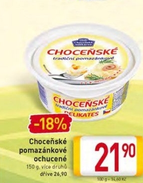 Tradiční pomazánkové Choceňské