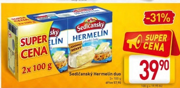 Sýr Hermelín Sedlčanský