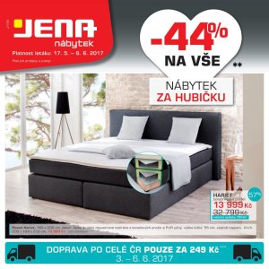 akční leták Jena nábytek 17.5.2017-6.6.2017