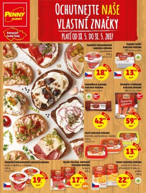 akční leták Penny Market 18.5.2017-31.5.2017