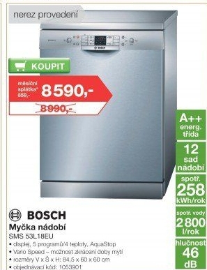 Myčka Bosch SMS 53L18EU