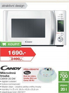 Mikrovlnná trouba Candy CMXW20DW
