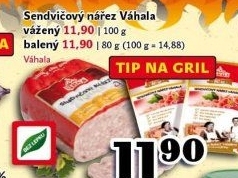 Nářez sendvičový Váhala