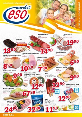 akční leták ESO MARKET 24.5.2017-4.6.2017
