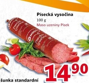 Salám Vysočina písecká Maso uzeniny Písek