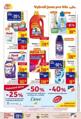 akční leták Teta drogerie 8.6.2017-17.6.2017