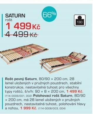 Lamelový rošt Saturn