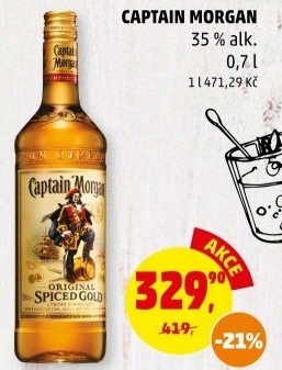 Rum Spiced Gold Captain Morgan - Penny Market akcniletaky.com