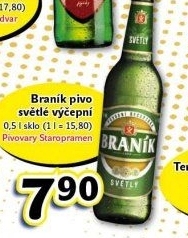 Pivo světlé výčepní 10° Braník