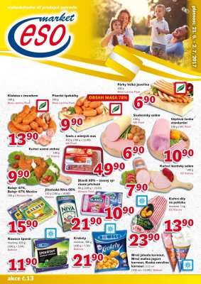 akční leták ESO MARKET 21.6.2017-2.7.2017