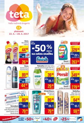 akční leták Teta drogerie 22.6.2017-28.6.2017