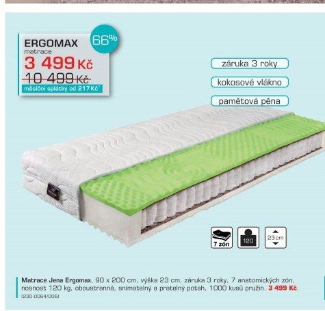 Matrace Jena Ergomax