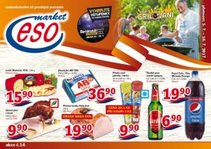 akční leták ESO MARKET 5.7.2017-16.7.2017