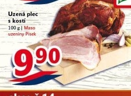Uzená plec s kostí Maso uzeniny Písek