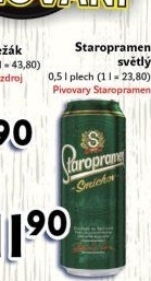 Pivo světlé Staropramen