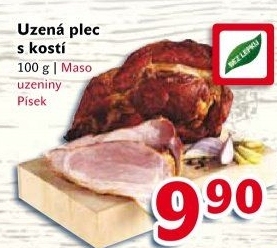 Uzená plec s kostí Maso uzeniny Písek