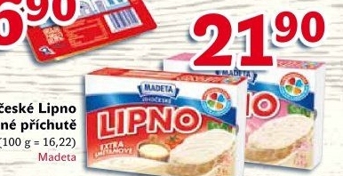 Tavený sýr Jihočeské Lipno Madeta