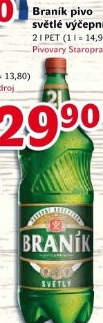 Pivo světlé výčepní 10° Braník