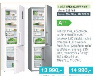 Kombinovaná chladnička Gorenje NRK 6192 MW