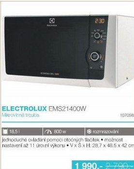 Mikrovlnná trouba Electrolux EMS 21400 W