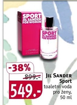 Toaletní voda dámská Sport Jil Sander - ROSSMANN drogerie akcniletaky.com