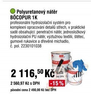 Polyuretanový nátěr BÖCOPUR 1K