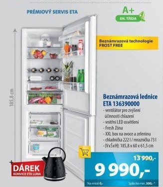 Kombinovaná chladnička Eta 136390000