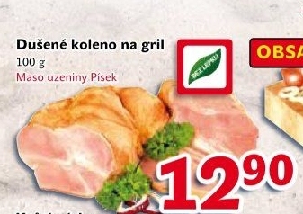 Dušené koleno na gril Maso uzeniny Písek