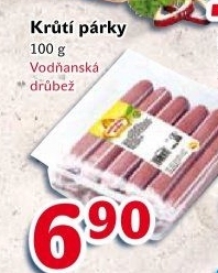 Párky krůtí Vodňanské kuře