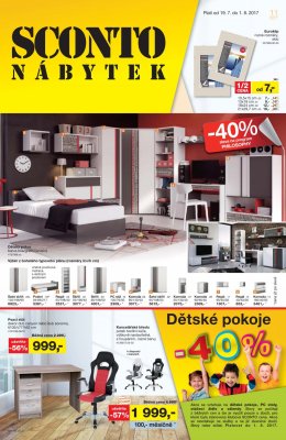 akční leták Sconto nábytek 19.7.2017-1.8.2017