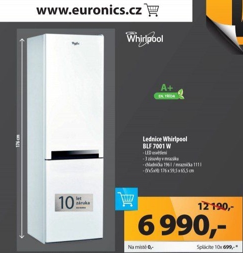 Chladnička Whirlpool BLF 7001 W