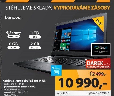 Notebook Lenovo IdeaPad 110 15&quot
