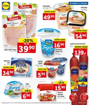 akční leták Lidl 24.7.2017-30.7.2017