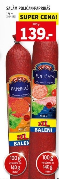 Salám Poličan Pikok
