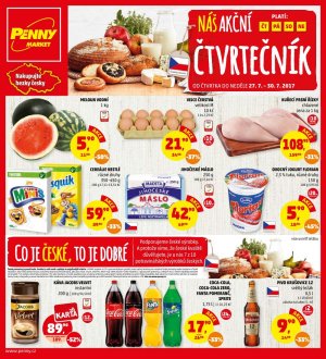 akční leták Penny Market 27.7.2017-30.7.2017