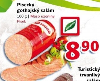Salám Gothaj Maso uzeniny Písek