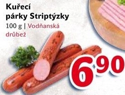 Párky kuřecí striptýzky Vodňanské kuře
