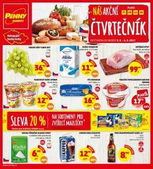 akční leták Penny Market 3.8.2017-6.8.2017