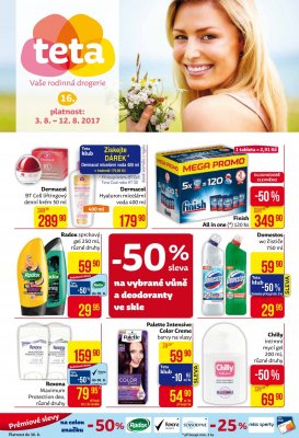 akční leták Teta drogerie 3.8.2017-12.8.2017