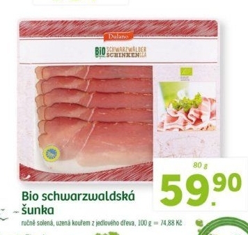 Šunka schwarzwaldská Bio Dulano