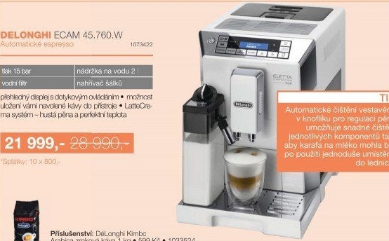 Kávovar espresso DeLonghi ECAM 45.760 v 