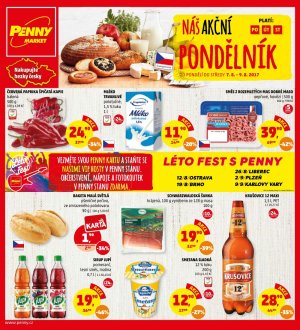 akční leták Penny Market 7.8.2017-9.8.2017