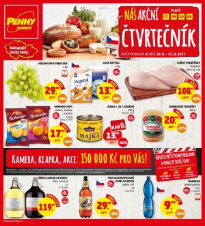 akční leták Penny Market 10.8.2017-13.8.2017