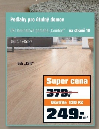 OBI Laminátová podlaha Comfort dub Celtic