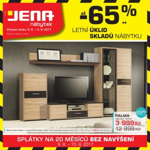 akční leták Jena nábytek 9.8.2017-3.9.2017
