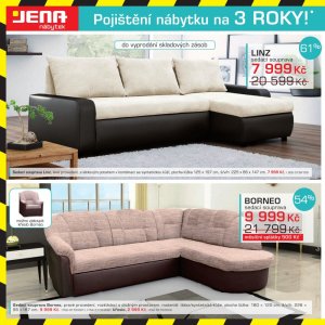 akční leták Jena nábytek 9.8.2017-3.9.2017