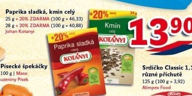 Koření Paprika sladká Kotányi