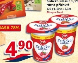 Jogurt Zott Srdíčko